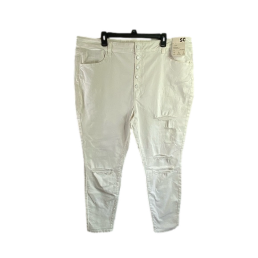 SO White Super High Rise Fitted through Hip & Thigh Jeggings NWT 22/40 SKU1439